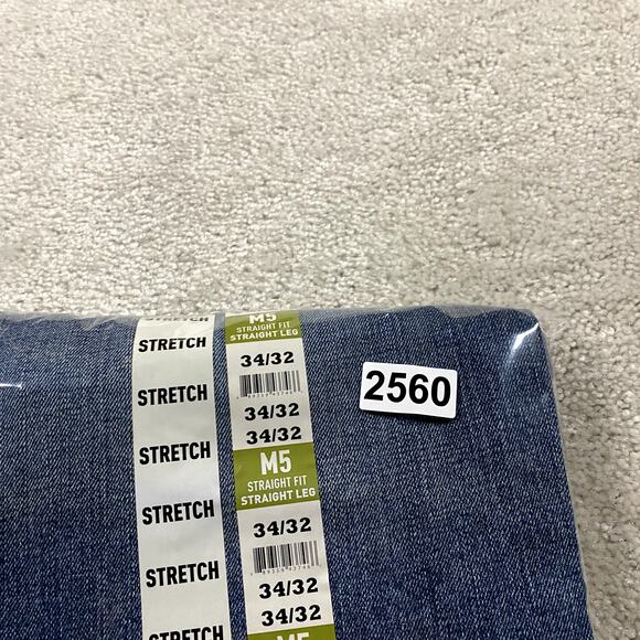 Ariat Jeans Mens 34x32 Blue M5 Straight Fit Straight Leg Stretch Denim M-Series - Picture 5 of 5